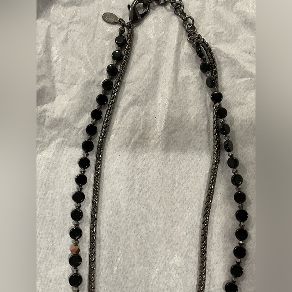 Chico’s vintage statement necklace blue gray tones - Picture 6 of 6